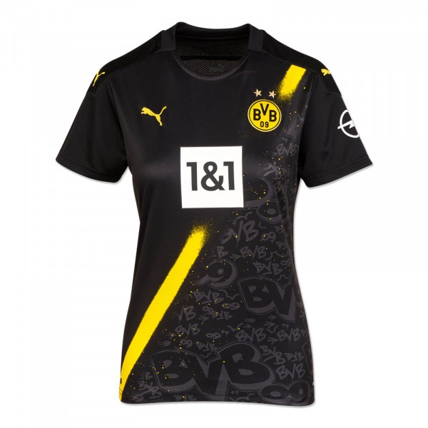 Maillot Football Borussia Dortmund Exterieur Femme 2020-21 Noir